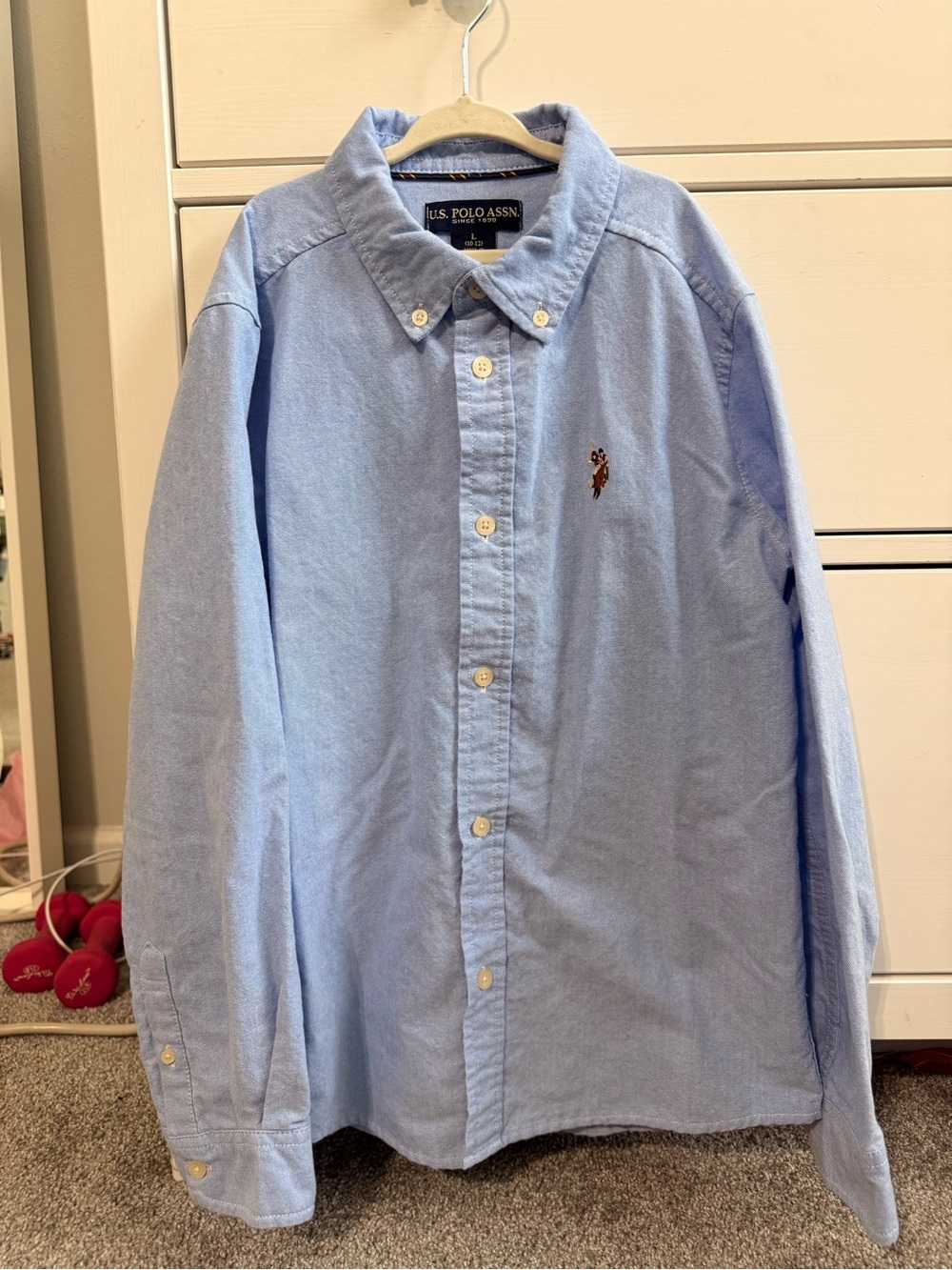 U.S. Polo Assn. Light Blue Long-Sleeve Button-Down Shirt